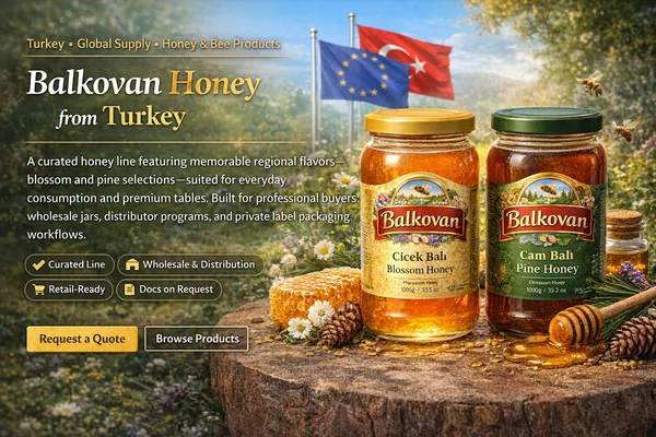 Balkovan Honey supply from Turkey